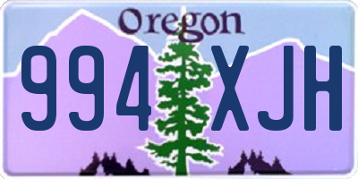 OR license plate 994XJH