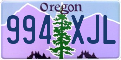 OR license plate 994XJL