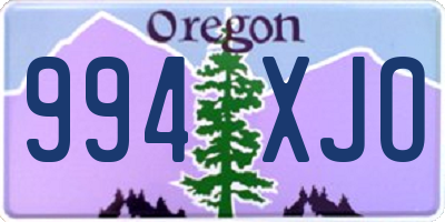 OR license plate 994XJO