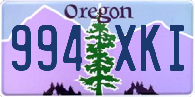 OR license plate 994XKI