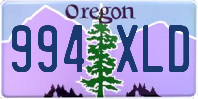 OR license plate 994XLD