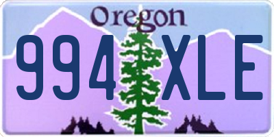 OR license plate 994XLE