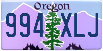 OR license plate 994XLJ