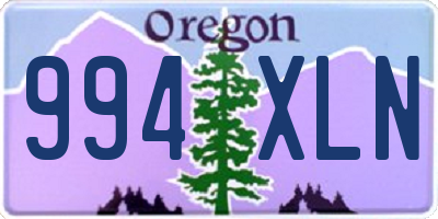 OR license plate 994XLN