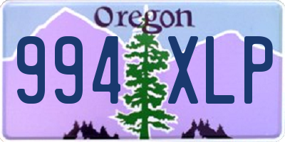 OR license plate 994XLP