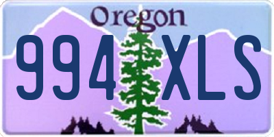 OR license plate 994XLS