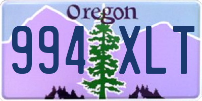 OR license plate 994XLT