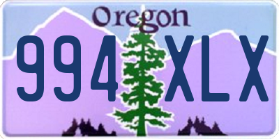 OR license plate 994XLX