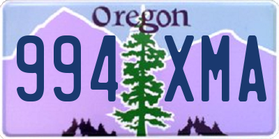 OR license plate 994XMA