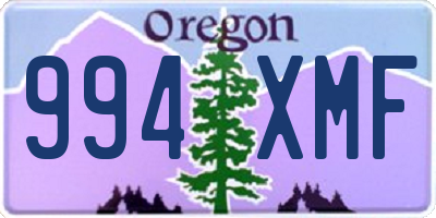 OR license plate 994XMF