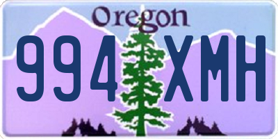 OR license plate 994XMH