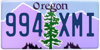 OR license plate 994XMI