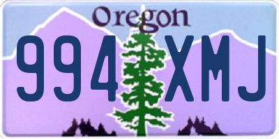 OR license plate 994XMJ