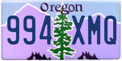 OR license plate 994XMQ
