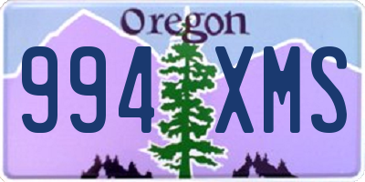 OR license plate 994XMS