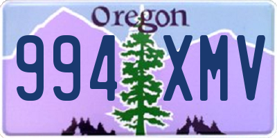 OR license plate 994XMV
