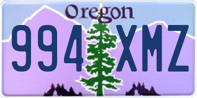 OR license plate 994XMZ