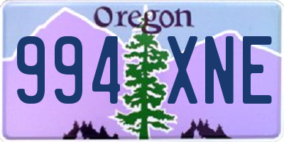 OR license plate 994XNE