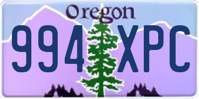 OR license plate 994XPC