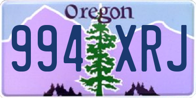 OR license plate 994XRJ