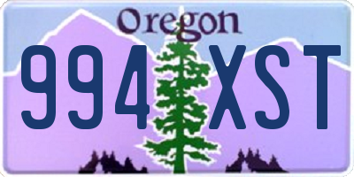 OR license plate 994XST