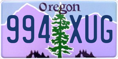 OR license plate 994XUG