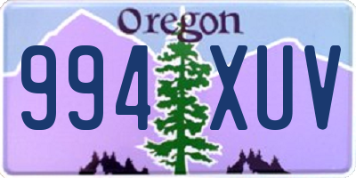 OR license plate 994XUV