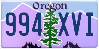 OR license plate 994XVI