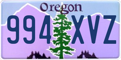 OR license plate 994XVZ