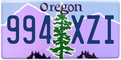 OR license plate 994XZI