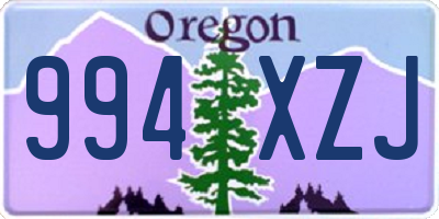 OR license plate 994XZJ