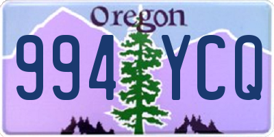OR license plate 994YCQ