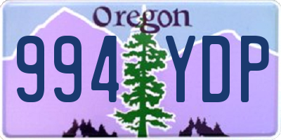 OR license plate 994YDP