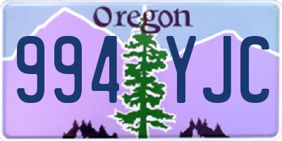 OR license plate 994YJC