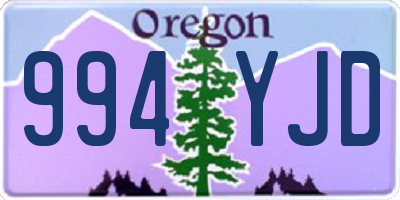 OR license plate 994YJD