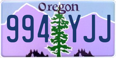 OR license plate 994YJJ