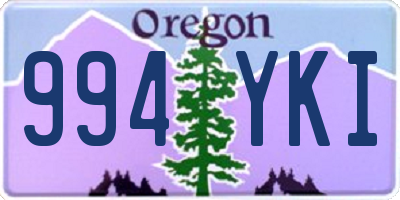 OR license plate 994YKI