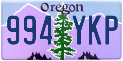 OR license plate 994YKP