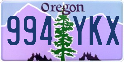 OR license plate 994YKX