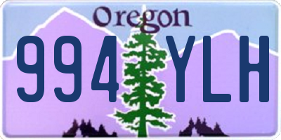 OR license plate 994YLH
