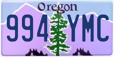 OR license plate 994YMC