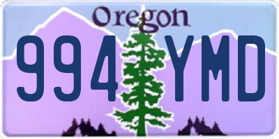OR license plate 994YMD
