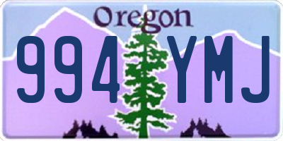 OR license plate 994YMJ