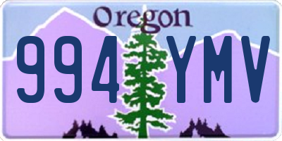 OR license plate 994YMV