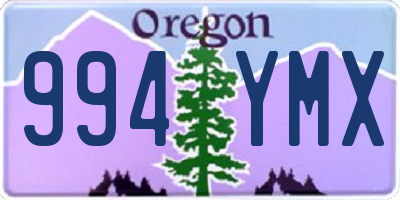 OR license plate 994YMX