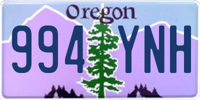 OR license plate 994YNH