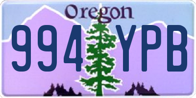 OR license plate 994YPB