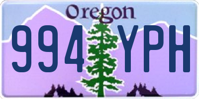 OR license plate 994YPH