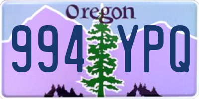 OR license plate 994YPQ