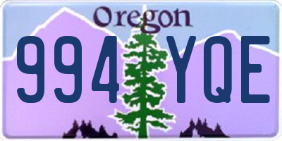 OR license plate 994YQE